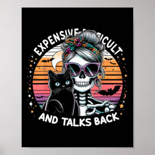 Mothers Day Skeleton Expensive Difficult And Talks Poster