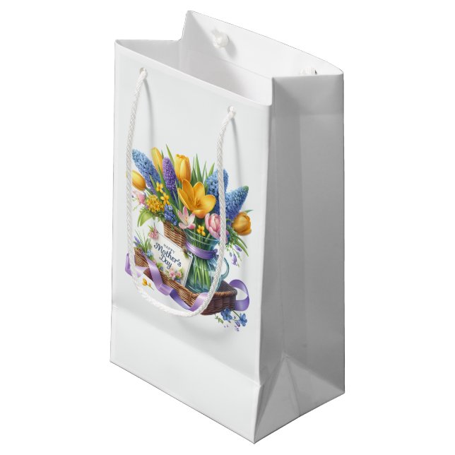 Mothers Day  Small Gift Bag (Front Angled)