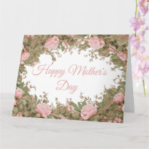 Mother's Day Soft Pink Rose Wreath Design