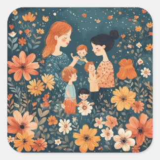 Mother's Day  Square Sticker