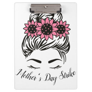 Mother's Day Strike Roe v Wade Womens Rights T-Shi Clipboard