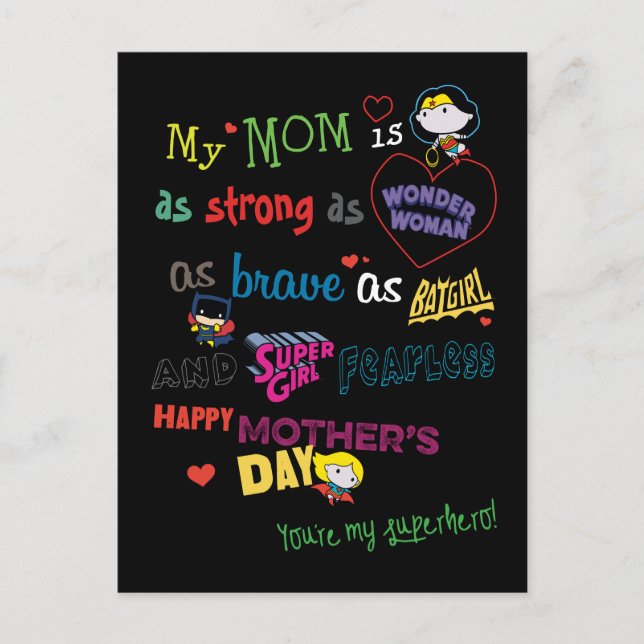 Mother's Day | Strong, Brave, & Fearless Invitation Postcard (Front)