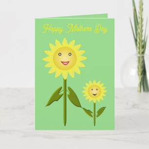 Mothers Day Sunflowers Custom Card