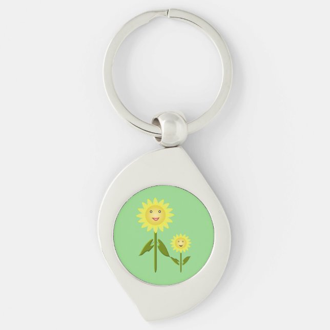 Mothers Day Sunflowers Keychain (Front)