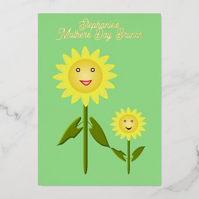 Mothers Day Sunflowers Mothers Day Brunch (Front)