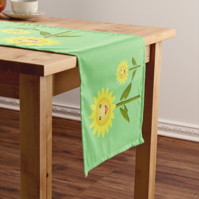 Mothers Day Sunflowers Short Table Runner (In Situ)