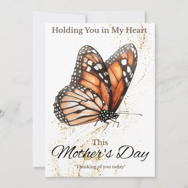 Mother's Day Sympathy Card - Butterfly (Front)