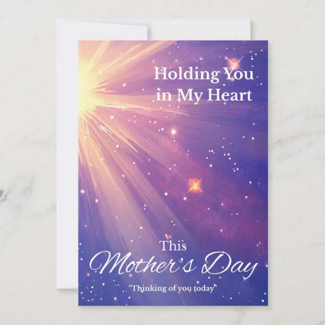 Mother's Day Sympathy Card - Night Sky (Front)
