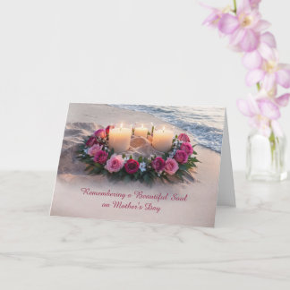 Mothers Day Sympathy Remembrance Memorial Candles Card