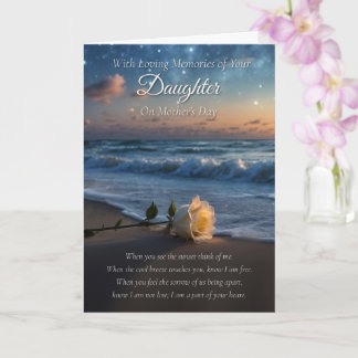 Mothers Day Sympathy Without Daughter Card