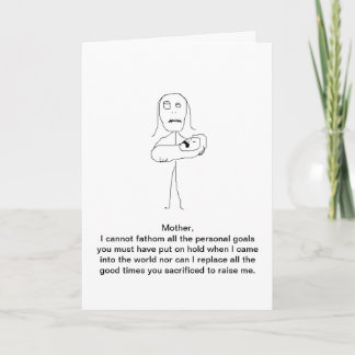 Mothers Day, thanks for everything Thank You Card