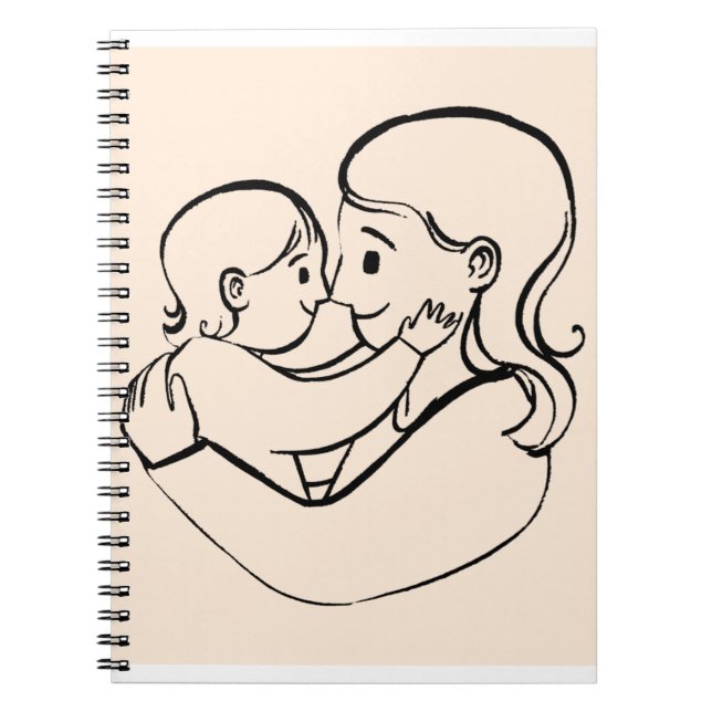 Mother's day Theme cute Design. Notebook (Front)