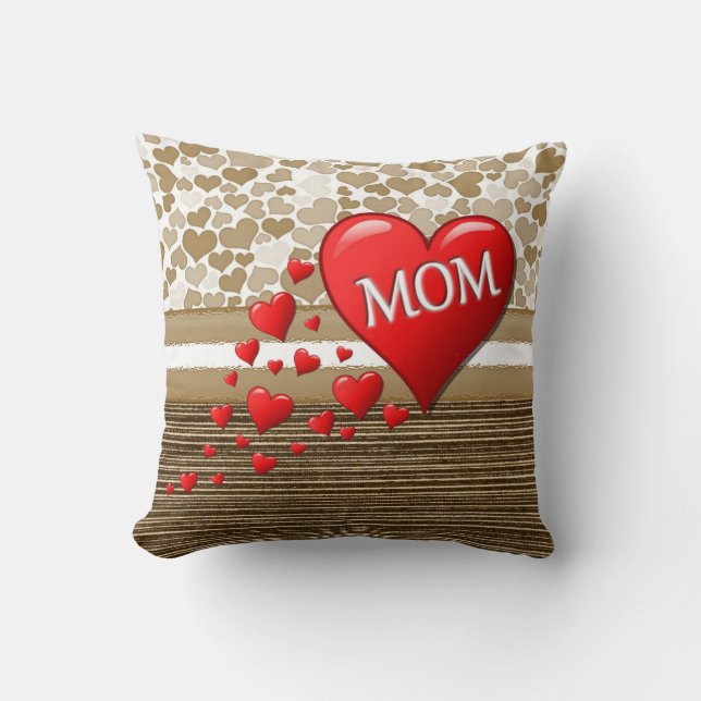 Mother's Day Throw Pillow (Front)