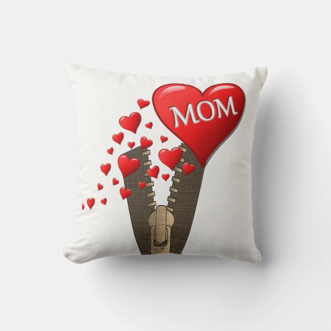 Mother's Day Throw Pillow (Front)