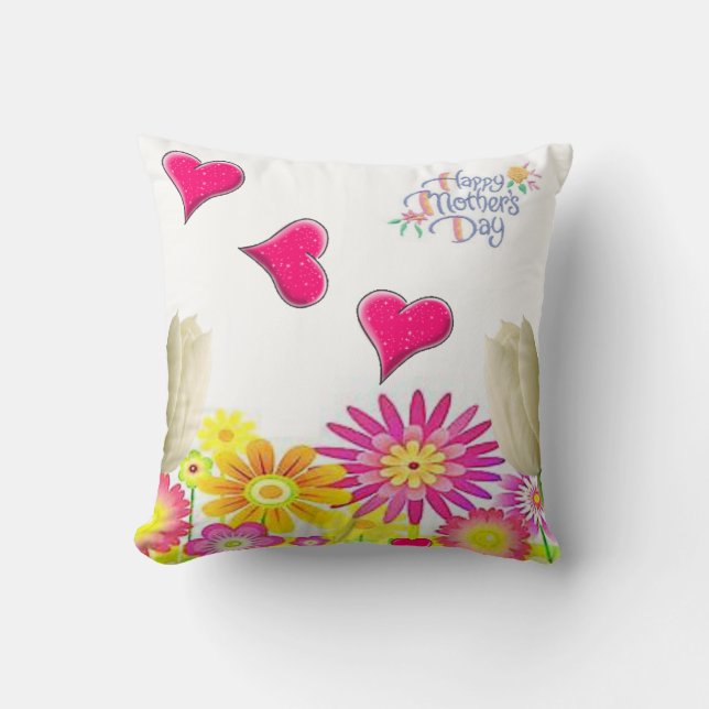 Mother's Day Throw Pillow (Front)