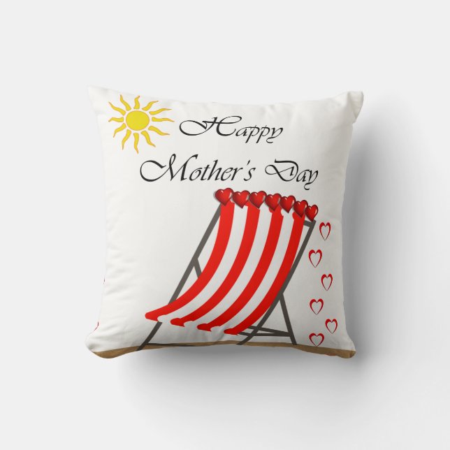 Mother's Day Throw Pillow (Front)