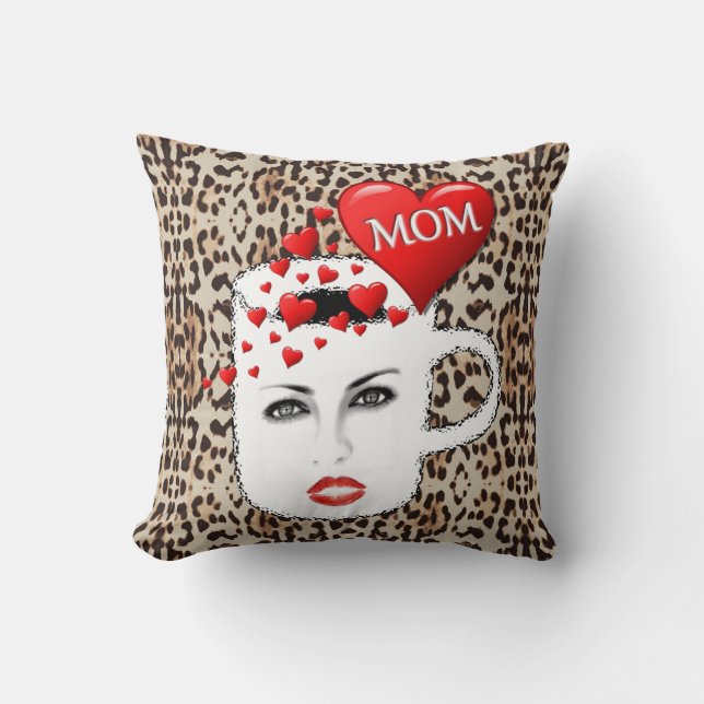 Mother's Day Throw Pillow (Front)