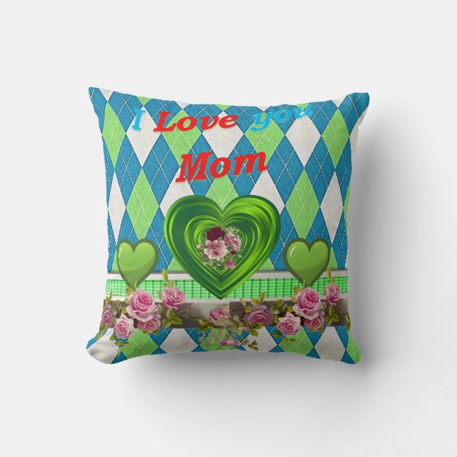 Mother's Day Throw Pillow (Front)