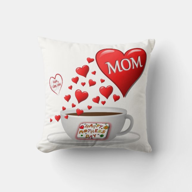 Mother's Day Throw Pillow (Front)