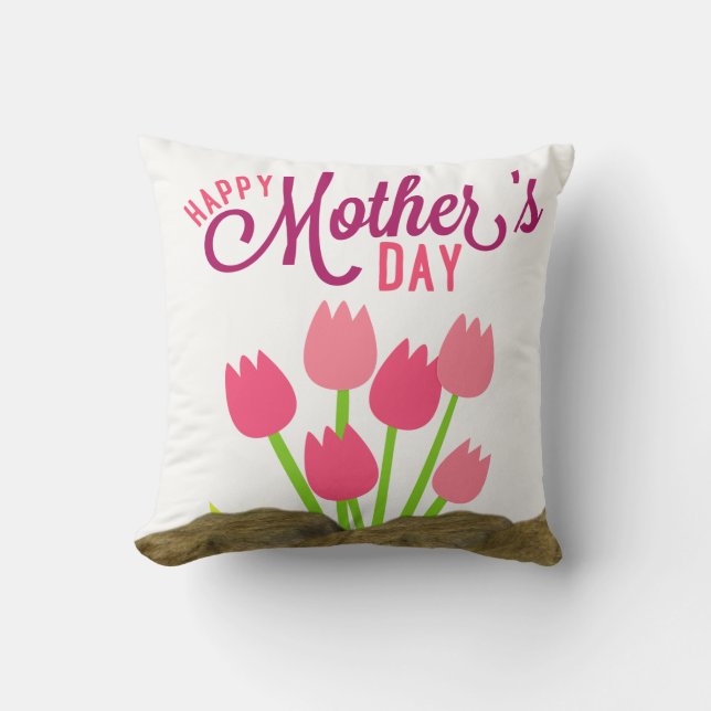 Mother's Day Throw Pillow (Front)