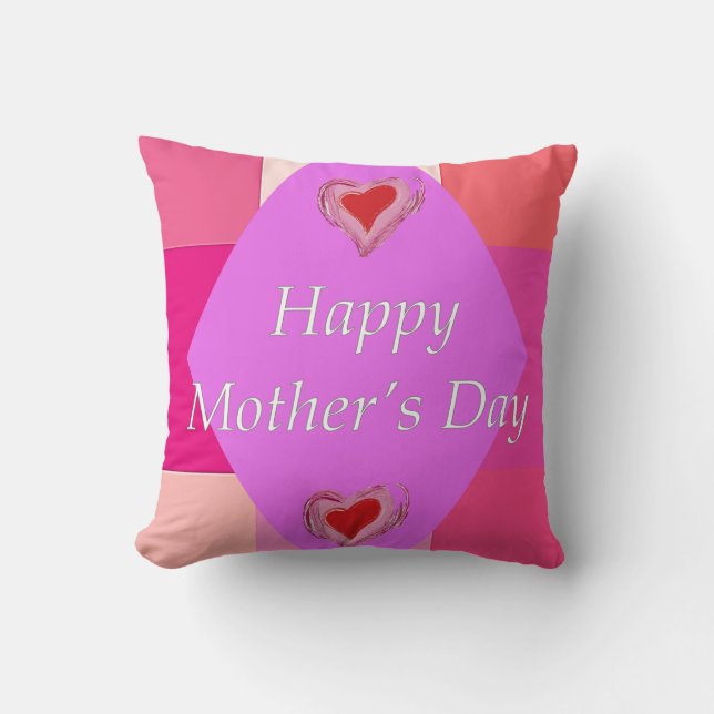 Mother's Day Throw Pillow (Front)
