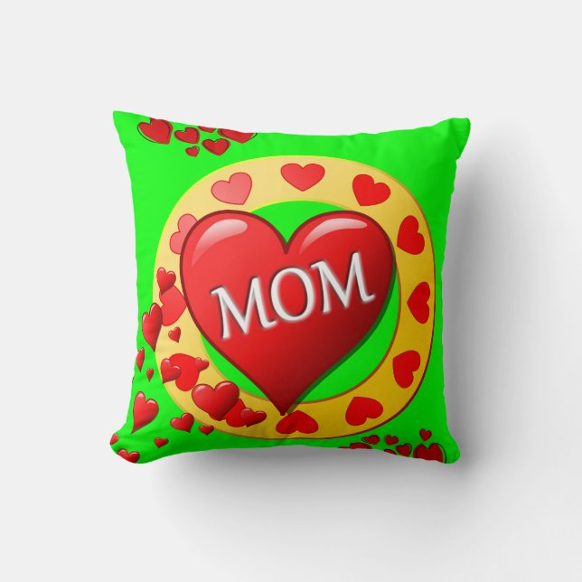 Mother's Day Throw Pillow (Front)