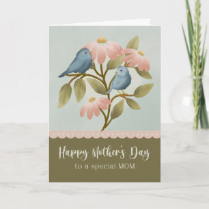 Mother's Day to Special Mom Blue Birds Card