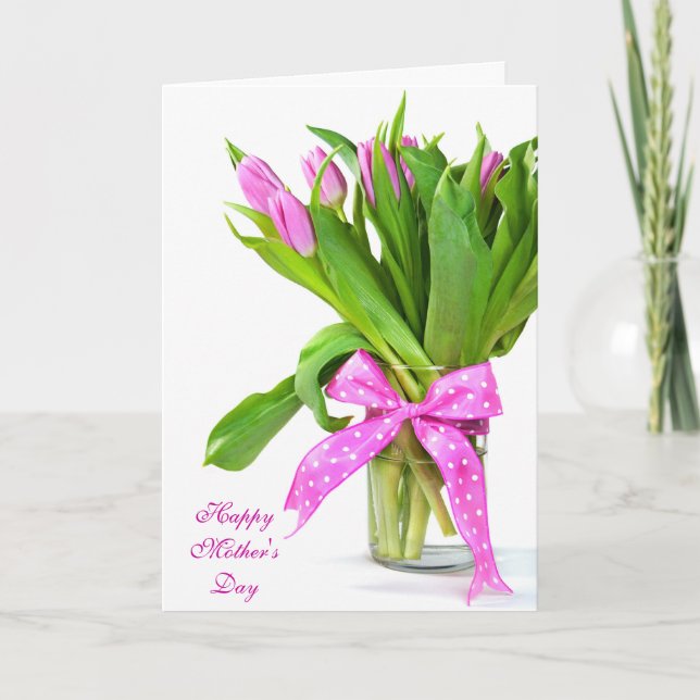 Mother's Day Tulips Card (Front)