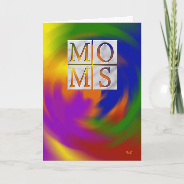 Mothers Day: Two Moms Card (Front)