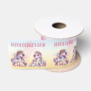 Mother's Day Unicorn-Themed Party Satin Ribbon