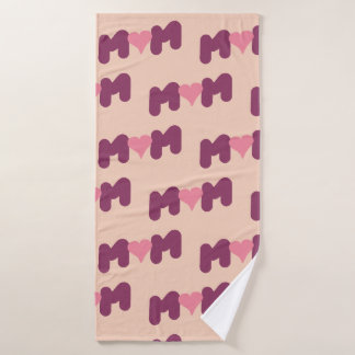 Mother's Day vector lettering Bath Towel