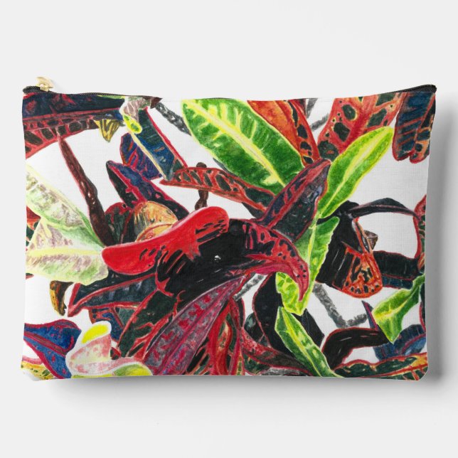 Mother's Day Vibrant Leaves Make-up Accessory Pouch (Front)