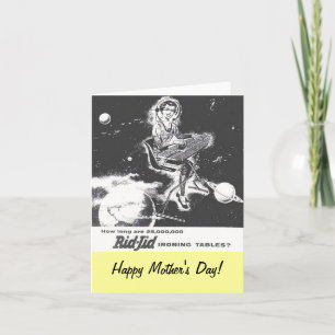 Mother's Day Vintage 1950 Ironing Board Ad Card