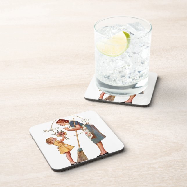 Mothers Day Vintage Coaster (Right Side)