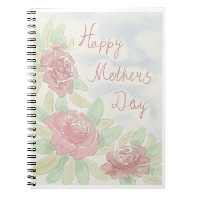Mother's day watercolor notebook (Front)