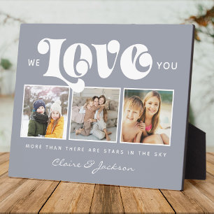 Mother's Day We love You Mom Family Photo Collage Plaque