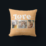 Mother's Day We love You Mom Family Photo Collage Throw Pillow<br><div class="desc">We love you,  Mom: For the Best Mom Ever in your life a modern,  trendy instagram family photo collage throw pillow with modern script typography and your personal name and message on rich honey sunflower yellow..</div>