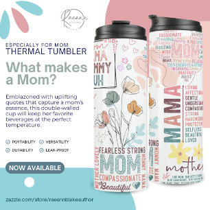 Mother's Day What Make a Mom Quotes Thermal Tumbler