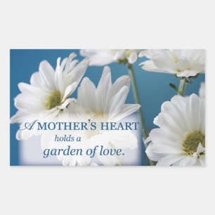 Mother's Day White Daisies Garden of Love Blue Sky Sticker
