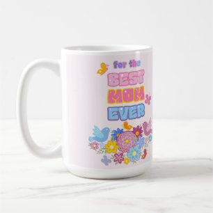 Mother's Day wildflowers butterfly Watercolor Coffee Mug