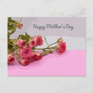 Mother's Day with pink roses Card