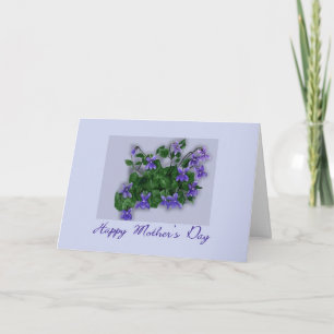 Mothers Day with Wild Violets Card