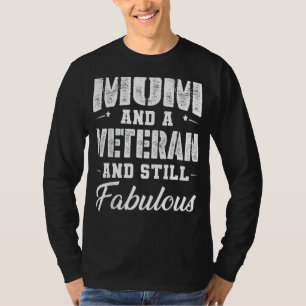 Mother's Day  Women Fabulous Veteran Mom T-Shirt