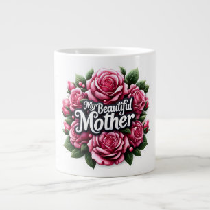 Mother's Day Words "My Beautiful Mother" Large Coffee Mug
