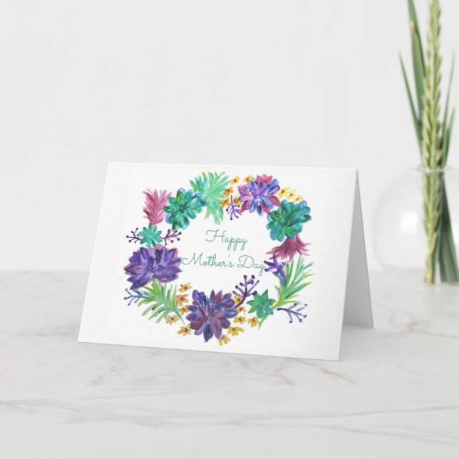 Mother's Day Wreath Card (Front)