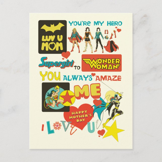Mother's Day | You're My Hero Invitation Postcard (Front)