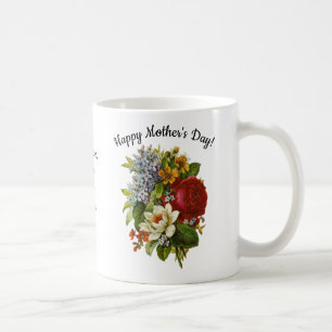 Mother's DayBeautiful Summer Bouquet with Red Rose Coffee Mug