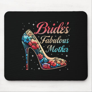 Mother's fabulous bride floral happy wedding mouse pad