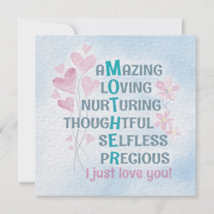 Mother's heart card