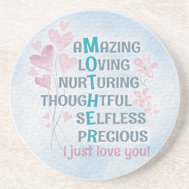 Mother's heart coaster (Front)
